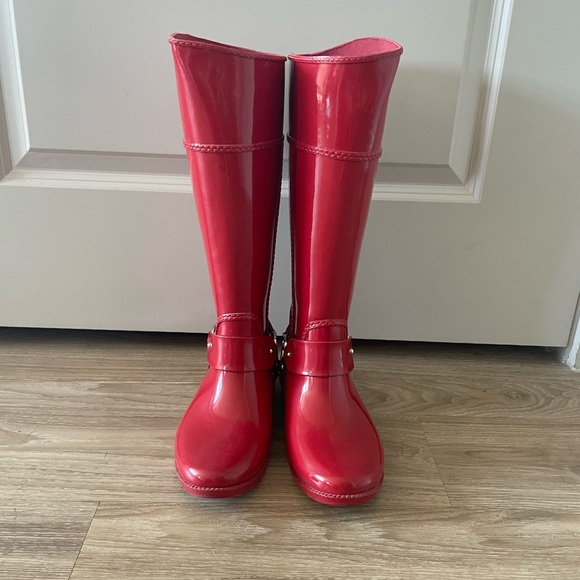 Red Michael Kors Rain Boots - Picture 3 of 3